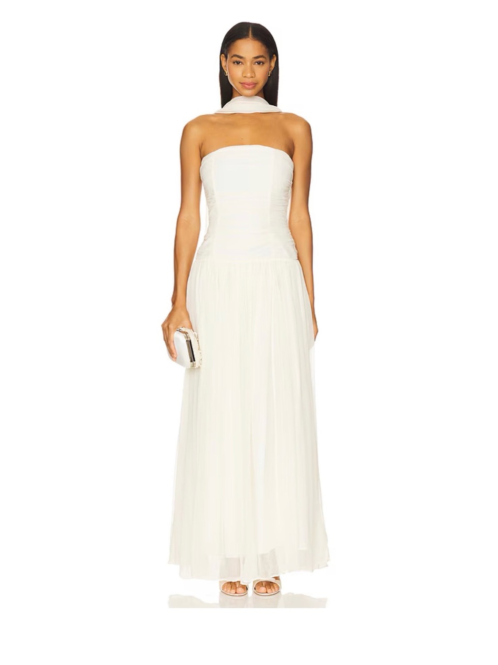 REVOLVE | LPA Skye Maxi Dress in Ivory